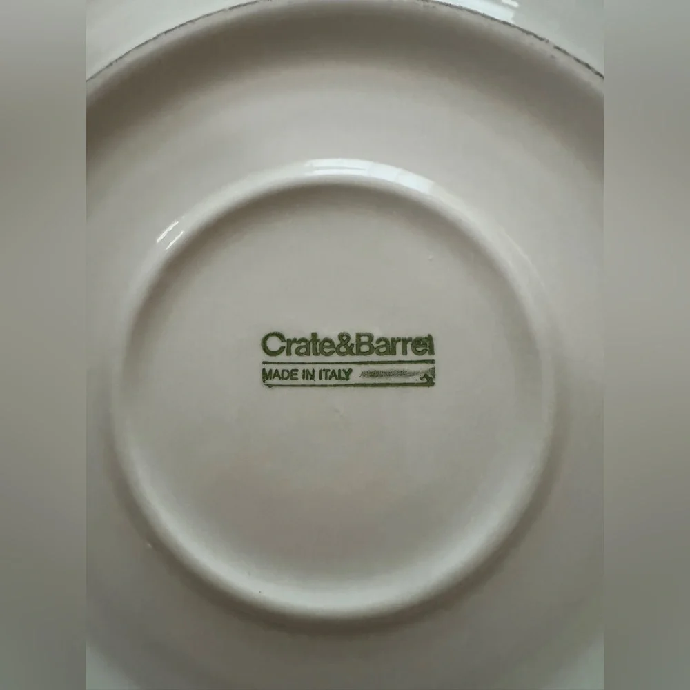 Crate & Barrel Large Floral Ceramic Chop/Serving Plate, Spring Flowers